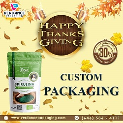 Get 30% Discount On Custom Printed Boxes As Thanksgiving Offer – Verdance Packaging